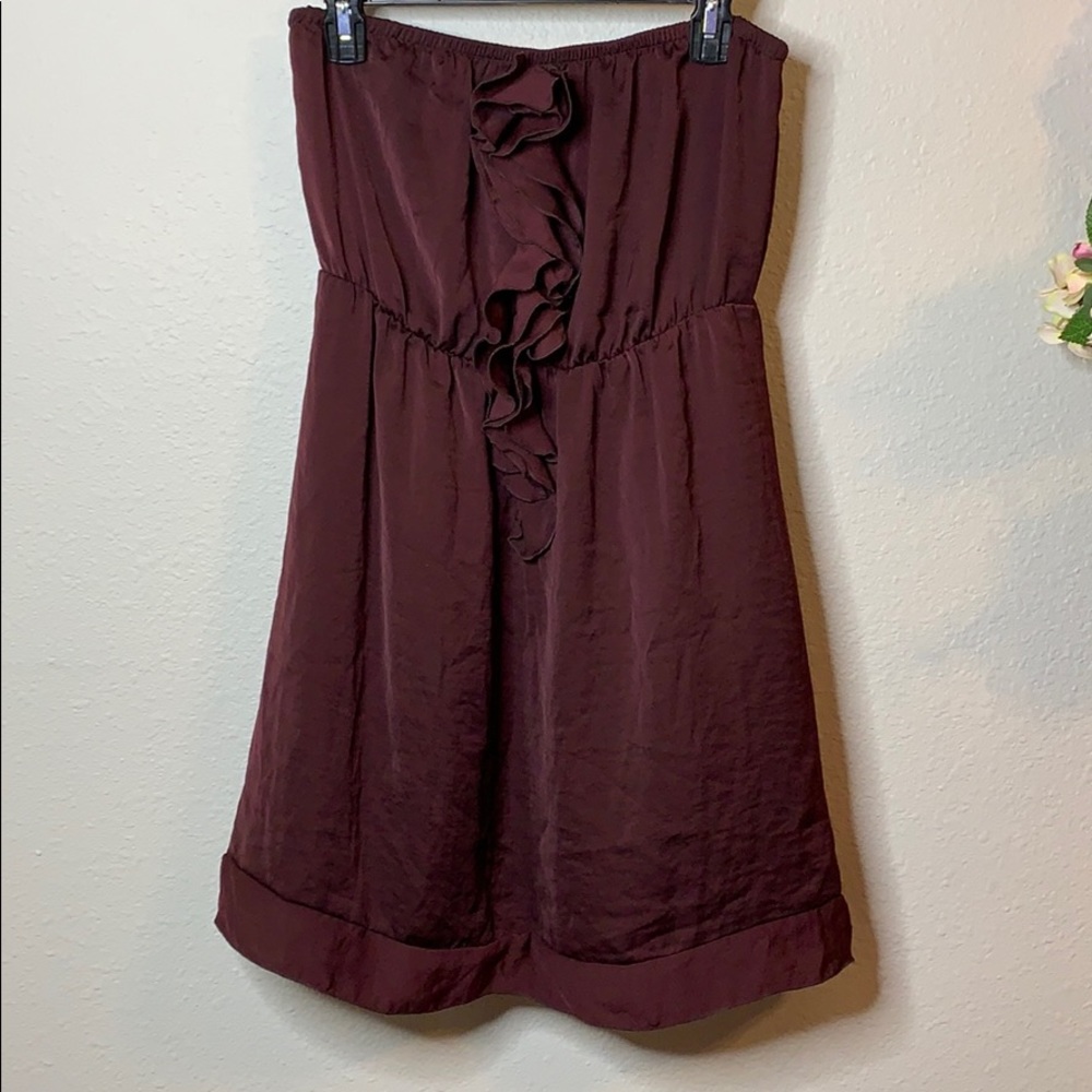 Banana Republic Strapless Ruffled Dress